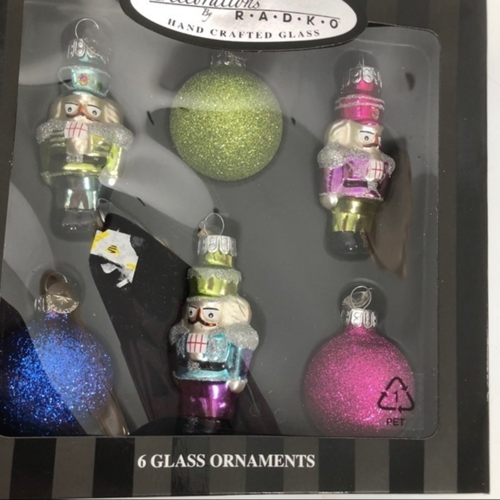 Celebrations by RADKO hand made glass ornament set